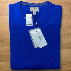 Armani Collezioni Azure Blue medium V-Neck